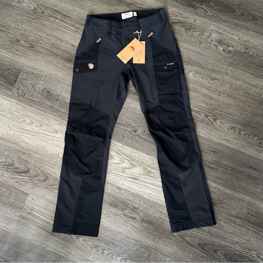 NWT Fjallraven Nikka Curved Trousers EU 38 US 29” Women’s Black Regular Length